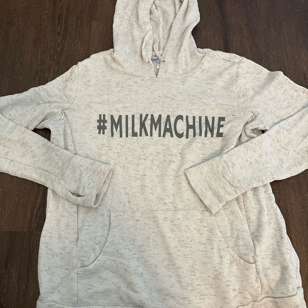 Motherhood Maternity Light Gray Knit Hoodie